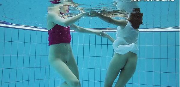  Lera and Sima Lastova sexy underwater girl